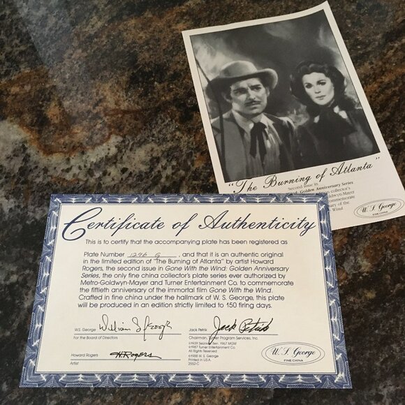 2/40 Gone With the Wind Golden Anniversary 'Burning of Atlanta' Howard Rogers - Picture 6 of 7